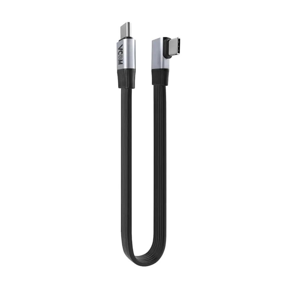 Vcom CU582RA-2.0 Type-C USB4 V2 90 Derece Düz 2.0m Şarj Kablosu 1
