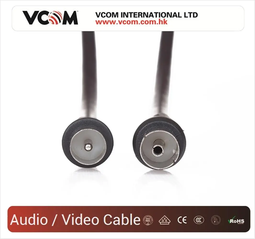 Vcom CV602-B 5mt Analog Siyah Tv Uzatma 1