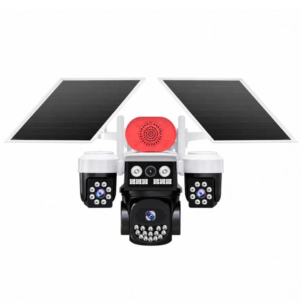 Joysee S3 9Mp AOR 4G 3.6mm+2x2.8mm 2 Solar Üç Kamera 19IR+18Led PTZ Kamera