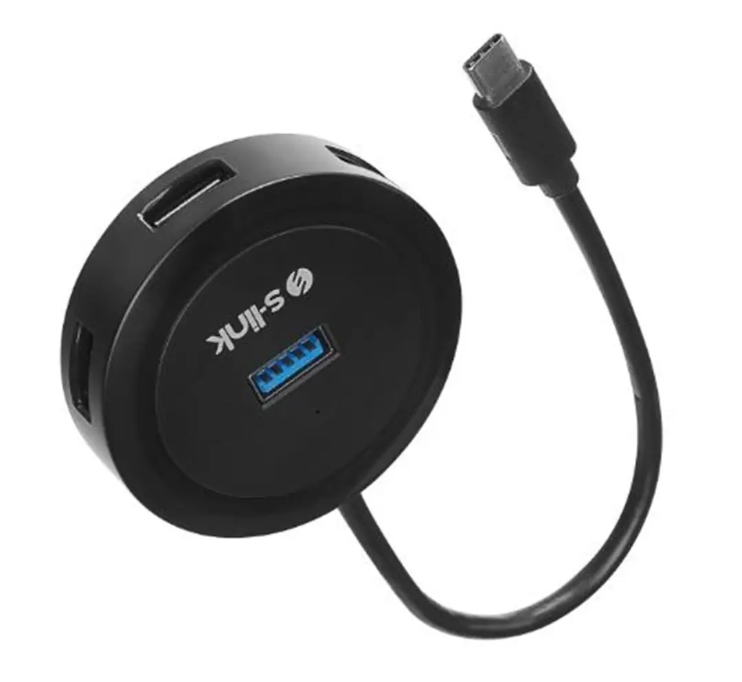 S-link SW-U340 4 Port Usb 3.0 Gri Type-C Hub 1