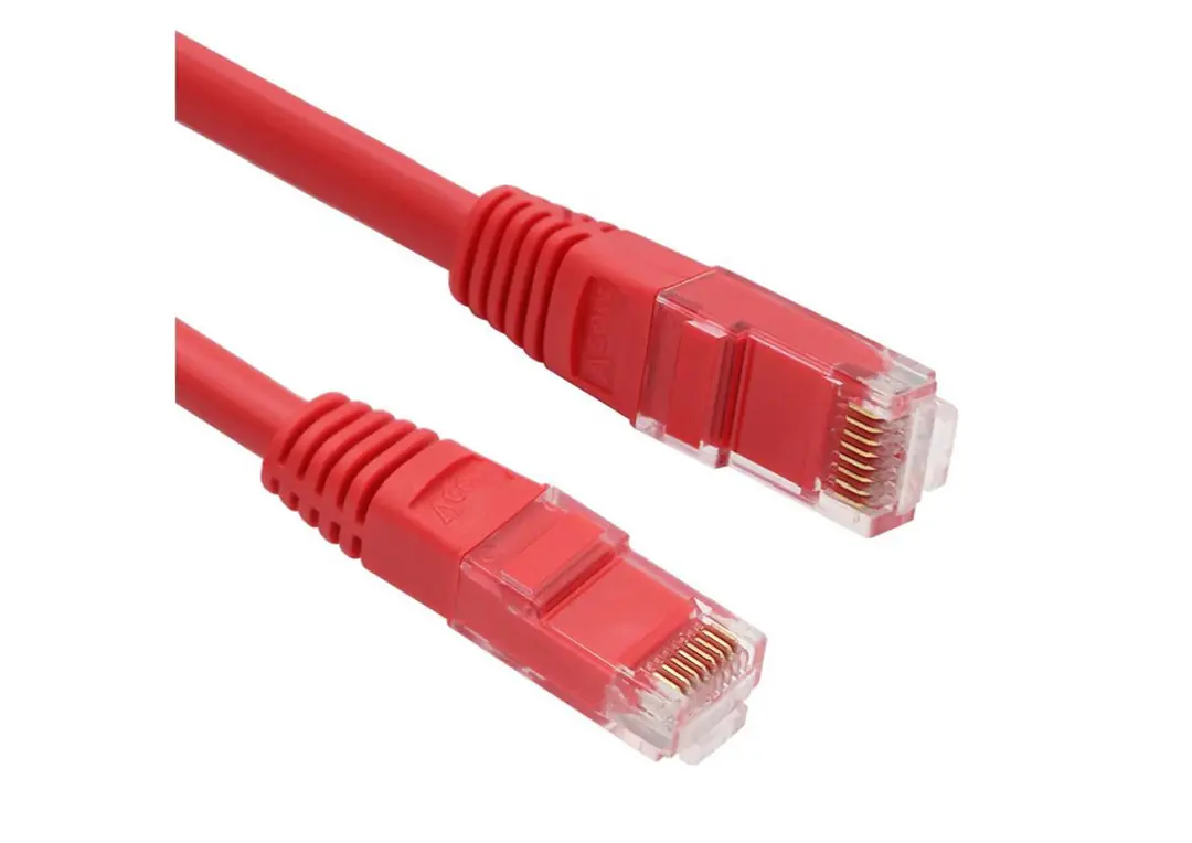 Vcom NP611B-R-5.0 Cat6 5.0MT Kırmızı Utp Patch Kablo 1
