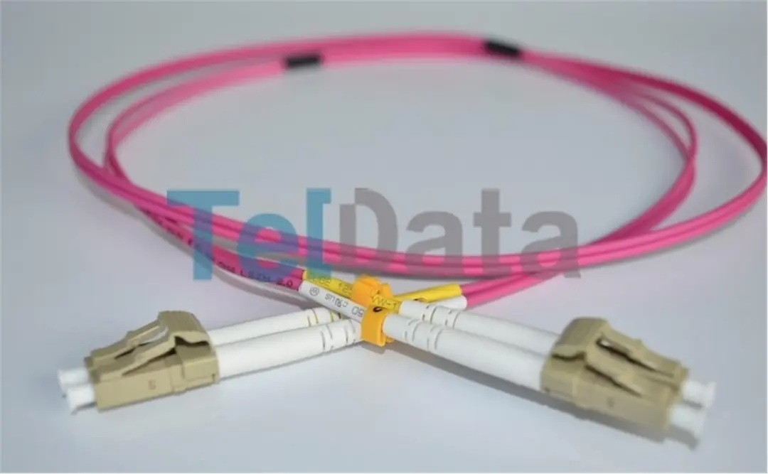 TELDATA TLD-LCLCOM41 LC-UPC-LC-UPC MM DX OM4 1 METRE FIBER OPTIK PATCHCORD 1