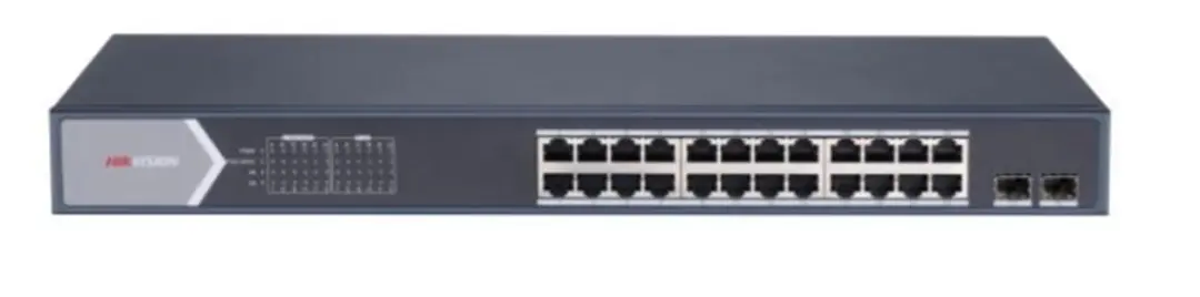 Hikvision DS-3E1526P-SI 26 Port Gbit 24 Port Poe 370W 1xGbit+1xSFP Uplink Yönetilebilir Switch