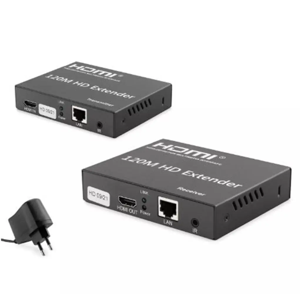 Hadron Hdx1348 120M Hdmi Extender 3840 x 2160 @30Hz 4K  Siyah 1