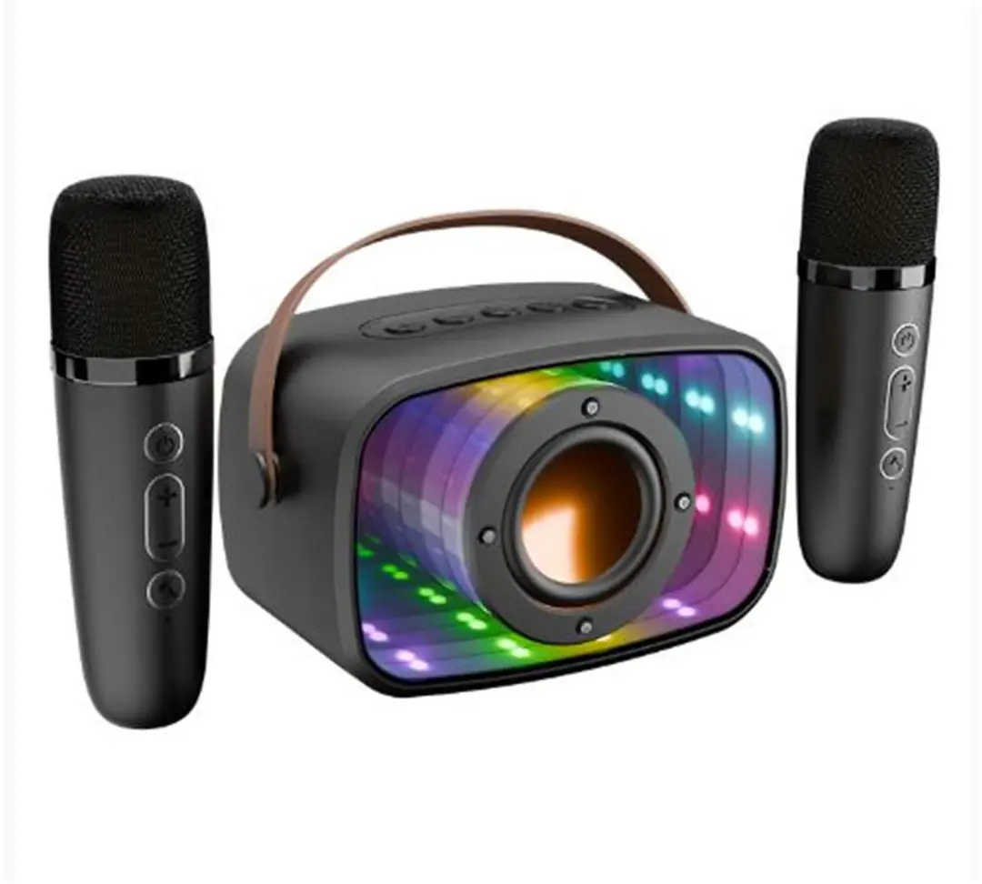 Mikado MD-57BT Endless 5W Siyah TF + USB + AUX + BT Destekli 2 Wireless Karaoke Mikrofon 1200mAh 1