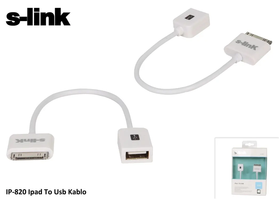 S-link IP-820 Ipad To Usb Dişi Kablo 1