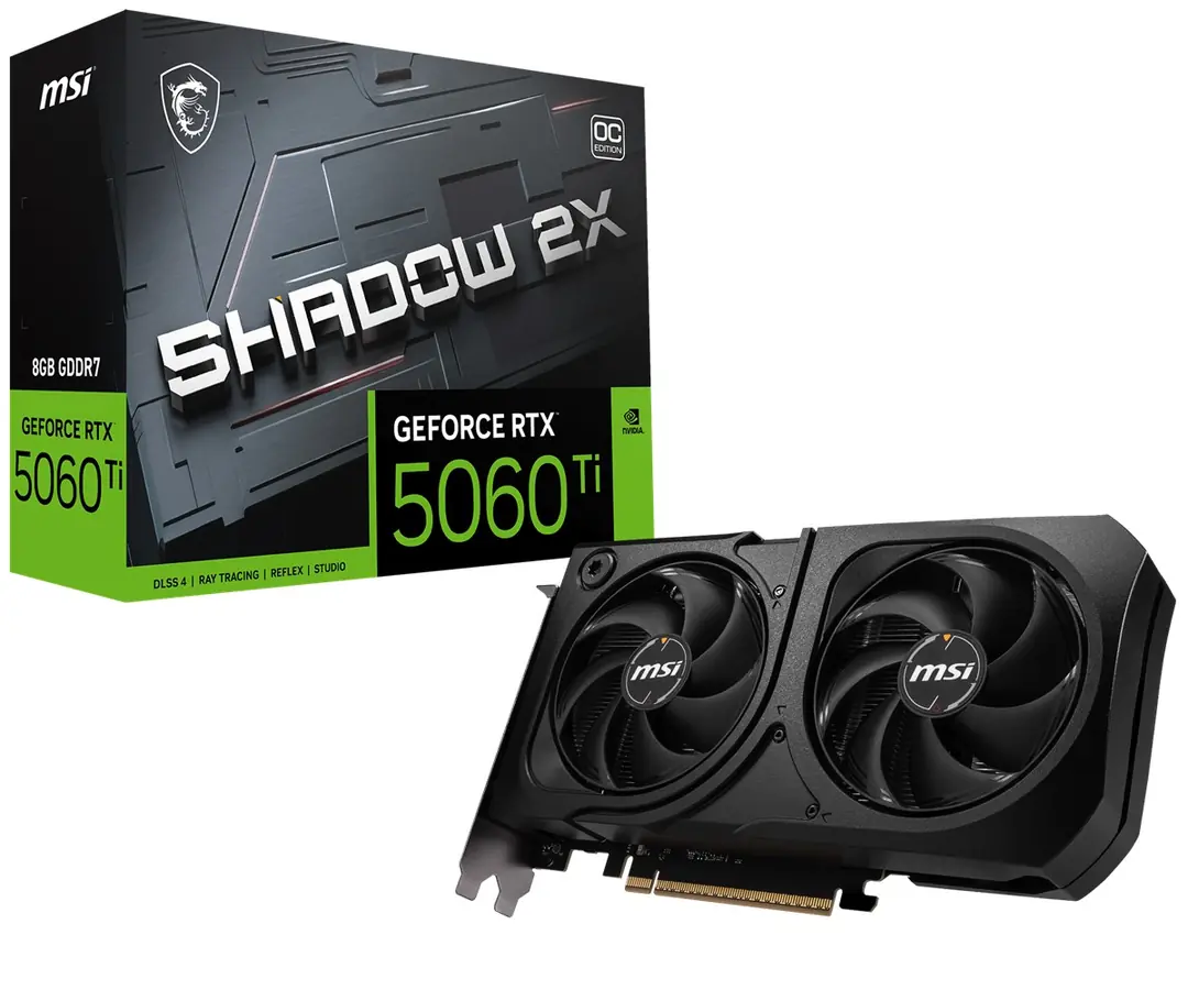 MSI VGA RTX 5060 TI 8G SHADOW 2X OC PLUS 1
