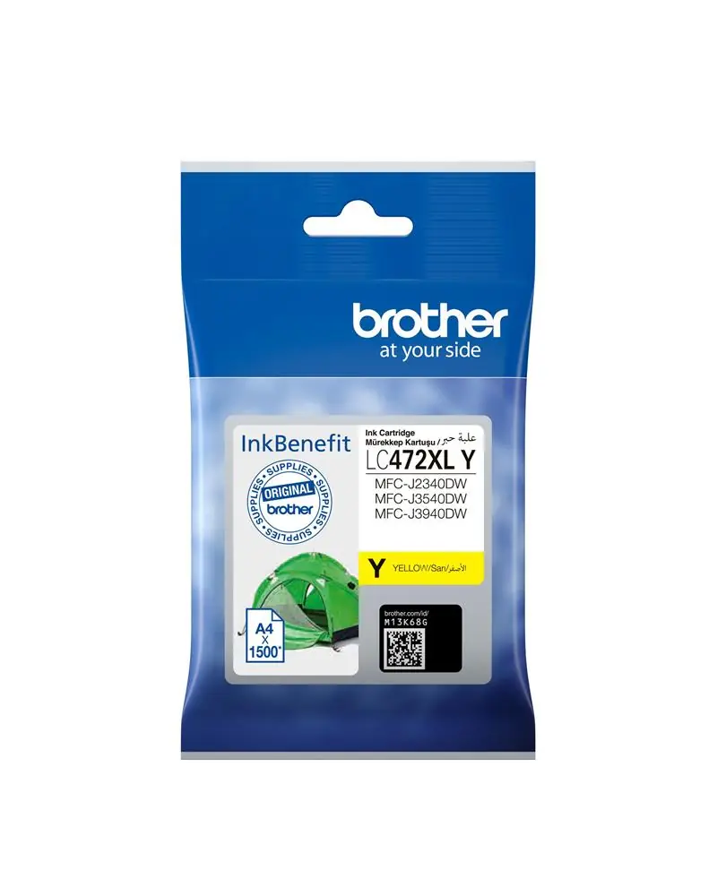 Brother LC472XLY Yellow Sarı Kartuş MFC-J2340-J3540-J3940 1.500 Sayfa 1