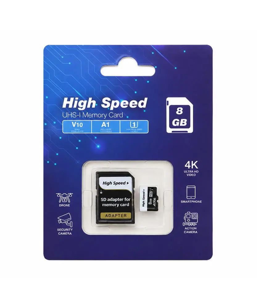 ELBA High Speed 8GB A1 V10 U1 Micro Hafıza Kartı Class10