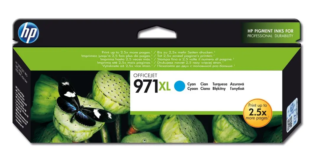 HP 971XL Cyan Mavi 6.600 Sayfa Kartuş CN626A 1