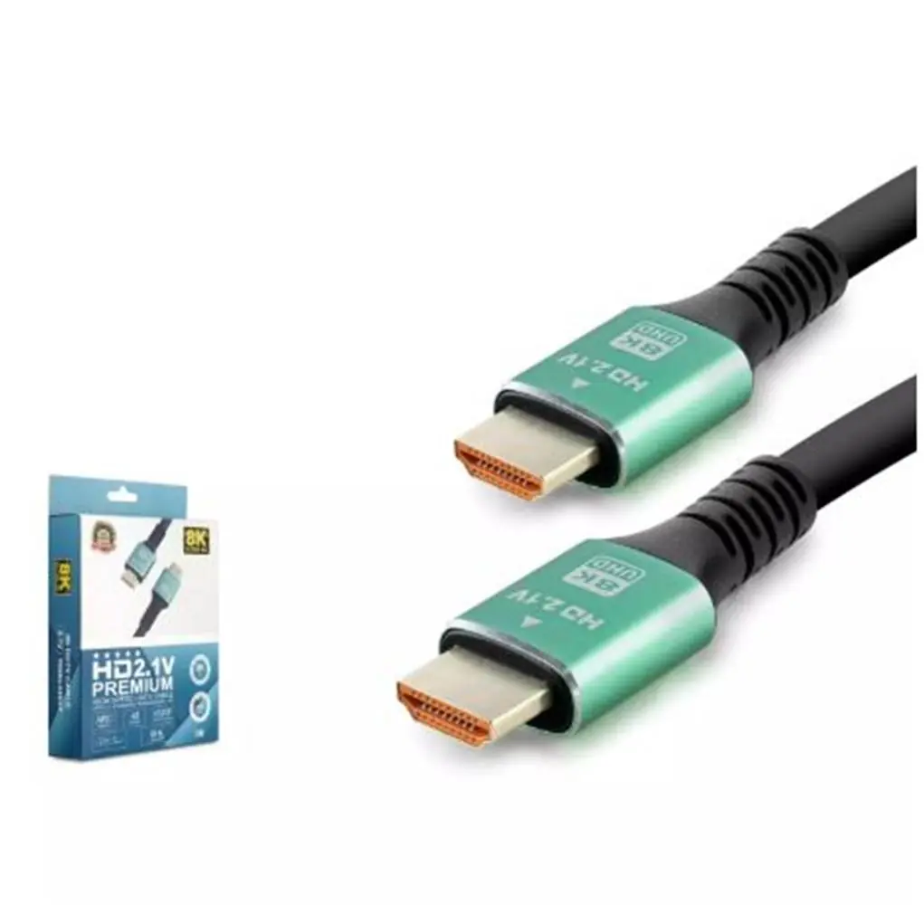HADRON HDX2045 HDMI KABLO PVC 8K 60HZ 2.1V OPTIC OD8.0 3M SİYAH 1
