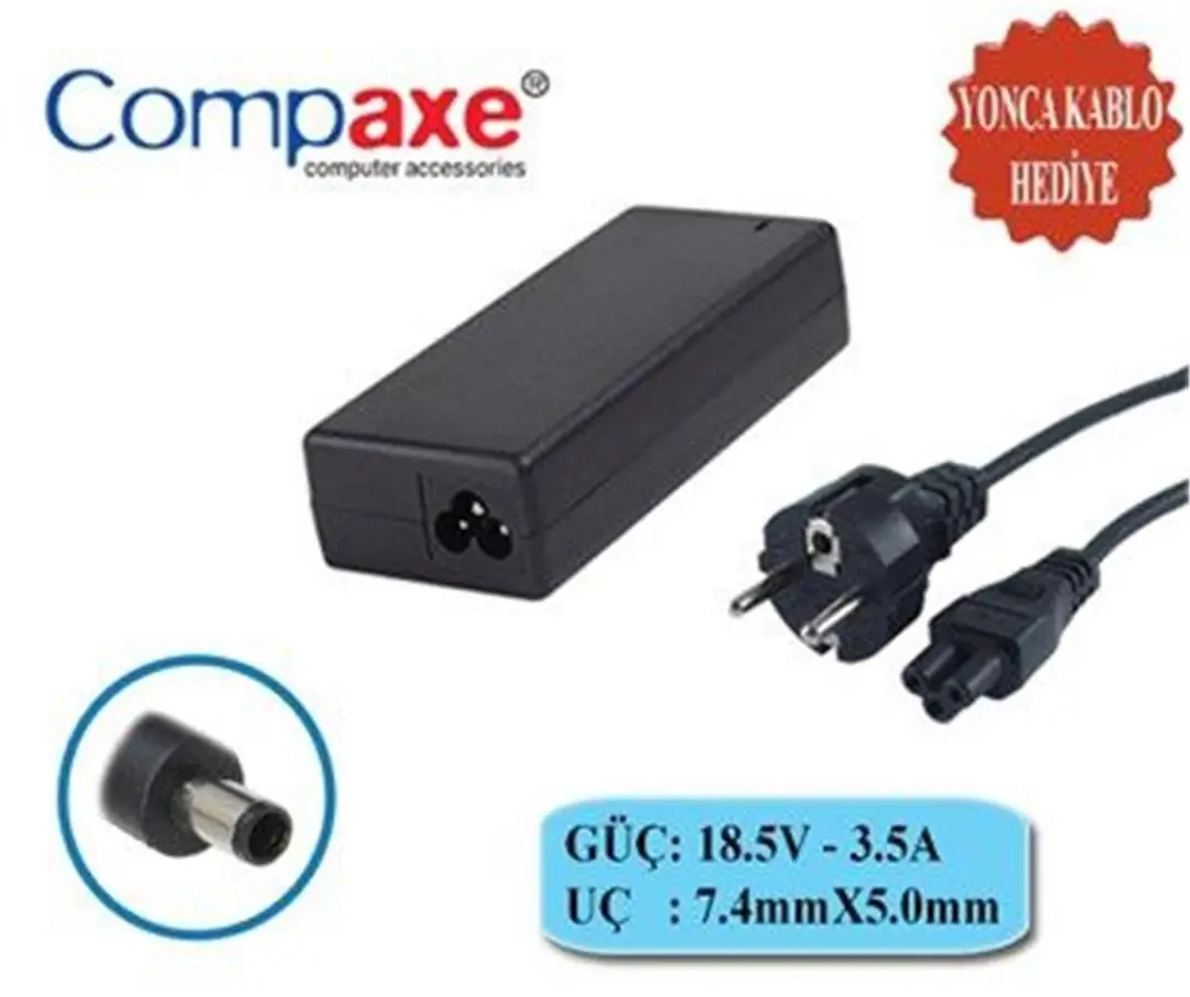 Compaxe Clh-351 Hp 19v 3,42a 5,5-2,1 Hp Notebook Adaptörü 1