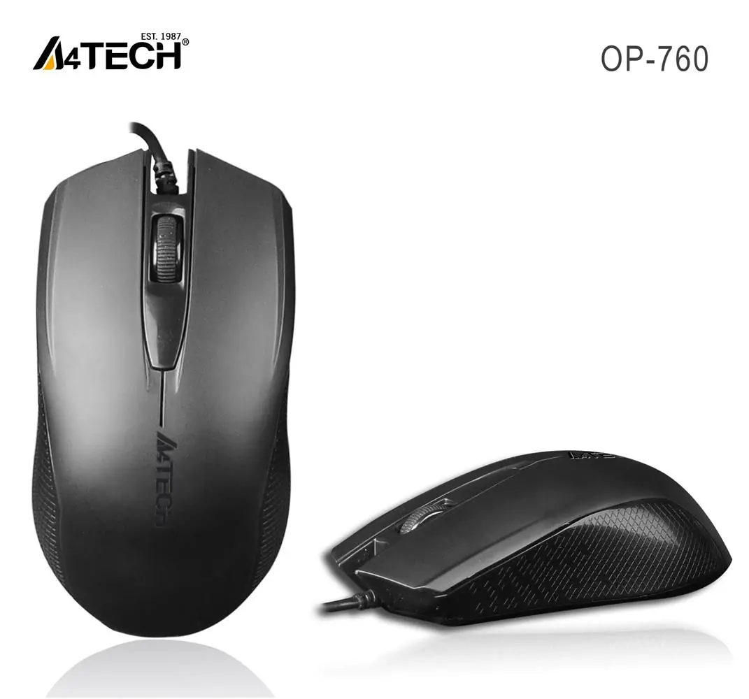 A4 Tech Op-760 Usb Siyah V-Track 1000 Dpı Mouse 1