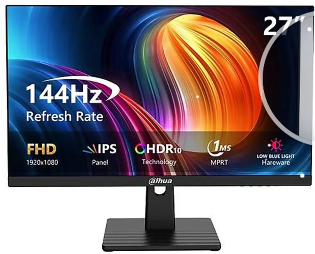 Dahua LM27-B221B 27" LED IPS 1ms 144Hz 1920x1080 FullHD DP+HDMI+Audio out (VESA) Siyah Monitör