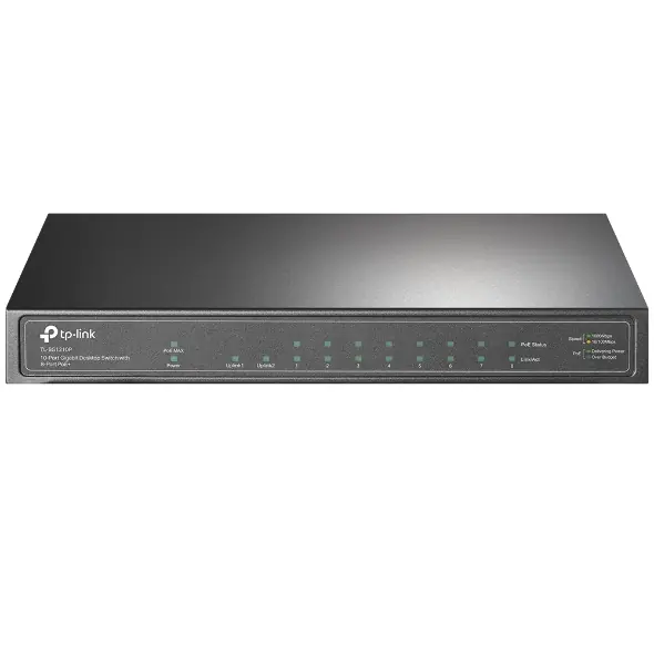 Tp-Link TL-SG1210P 8 Port 10-100-1000 Poe+ Switch 1 Port SFP Çelik Kasa Rack Mount