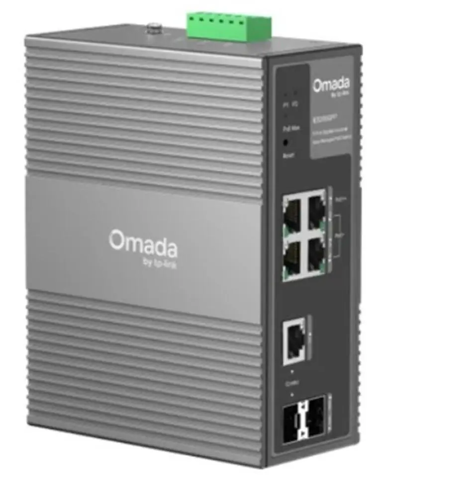 Omada TP-Link IES206GPP 6 Port Gigabit Endüstriyel Yönetilen Switch, 3 Port PoE+ 1 Port PoE++ 1