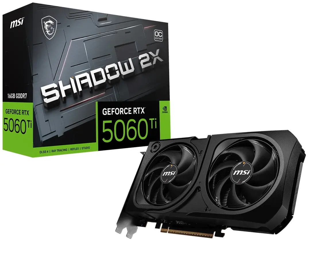 MSI VGA RTX 5060 TI 16G SHADOW 2X OC PLS 1