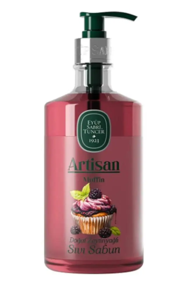 Eyüp Sabri Tuncer Artisan Muffin 600ml Doğal Zeytinyağlı Sıvı Sabun 1