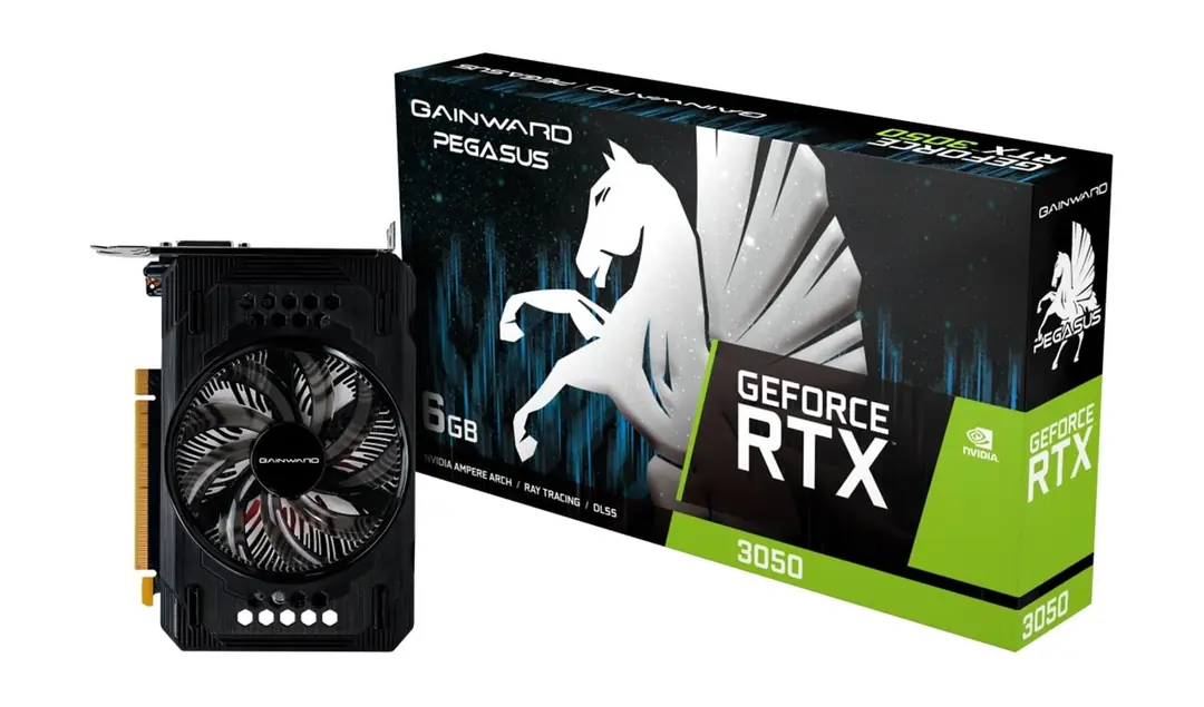 Gainward RTX3050 Pegasus NE63050018JE-1070E 6GB GDDR6 96Bit Gaming (Oyuncu) Ekran Kartı 1