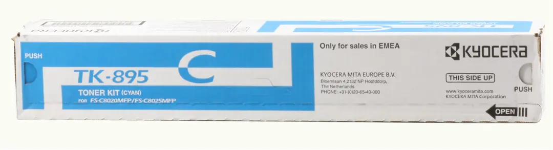 Kyocera TK-895C Cyan Mavi Orjinal Fotokopi Toneri FS-C8020-8025-8520-8525 6.000 Sayfa 1