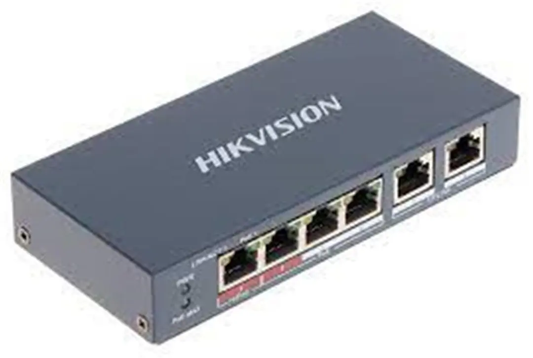 Hikvision DS-3E0106P-E-M 4 Portlu 10-100 Fast Ethernet Switch- 4 Port Poe 35W 1