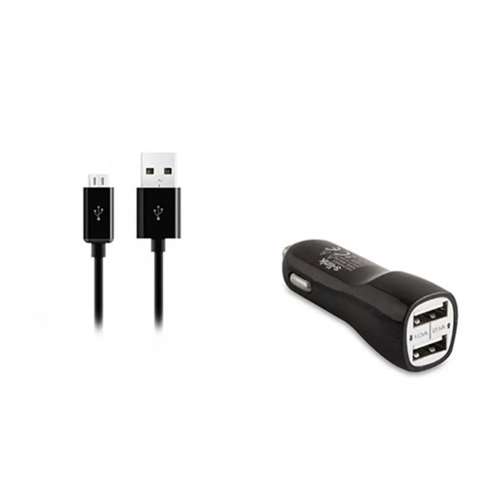 S-link SMG-444 2.1A Micro Usb Akıllı Telefonlar 2in1 Araba Şarjı ve Kablosu 1