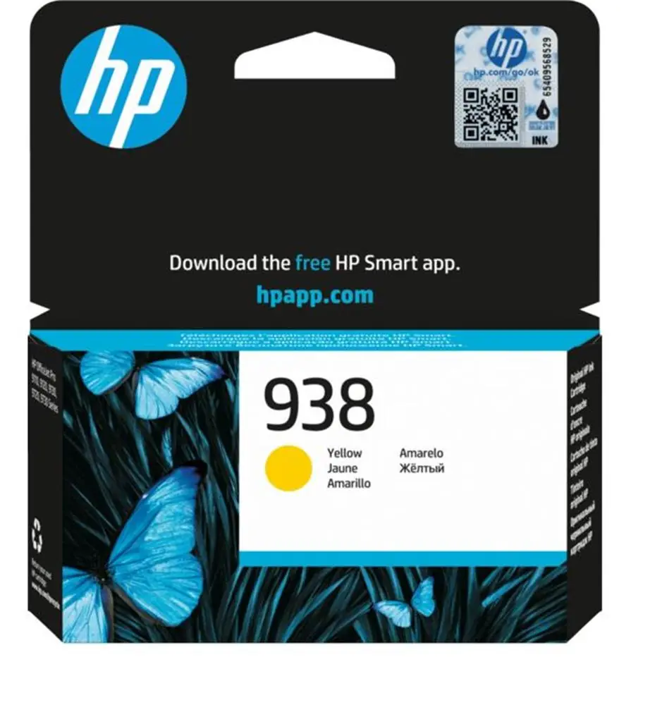 HP 938 Yellow Sarı Kartuş 4S6X7PE 1
