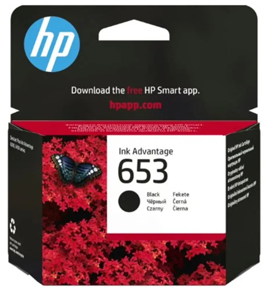 HP 653 Black Siyah Kartuş 3YM75AE 1