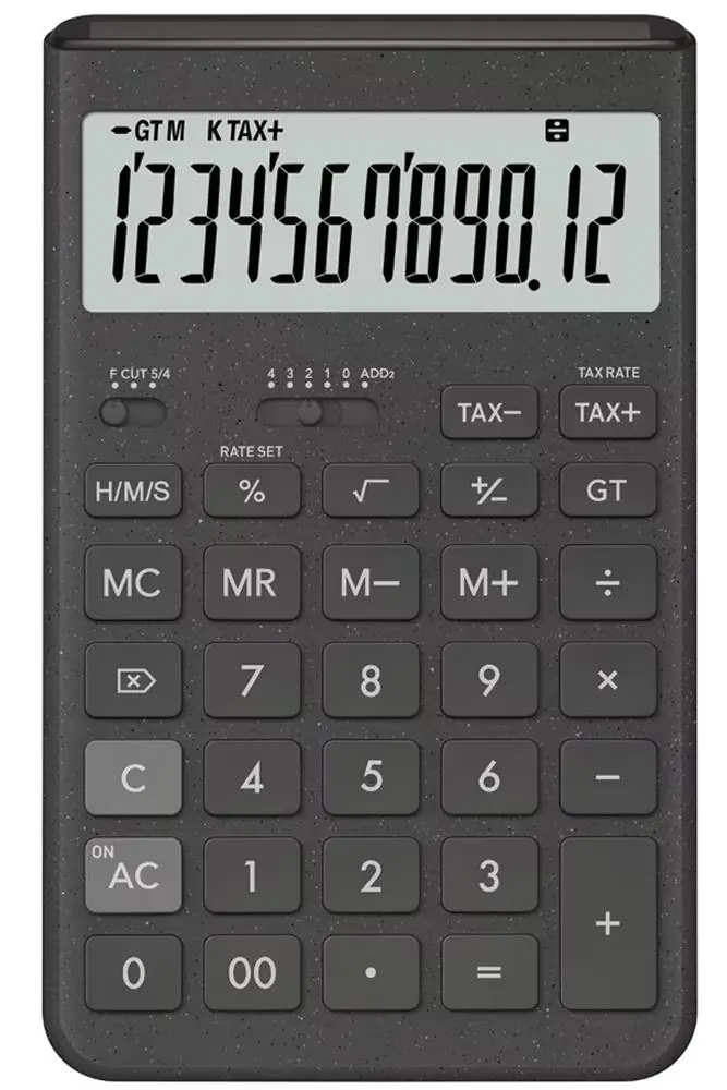 Casio JT-200T-GY 12 Hane Gri Masa Üstü Hesap Makinesi