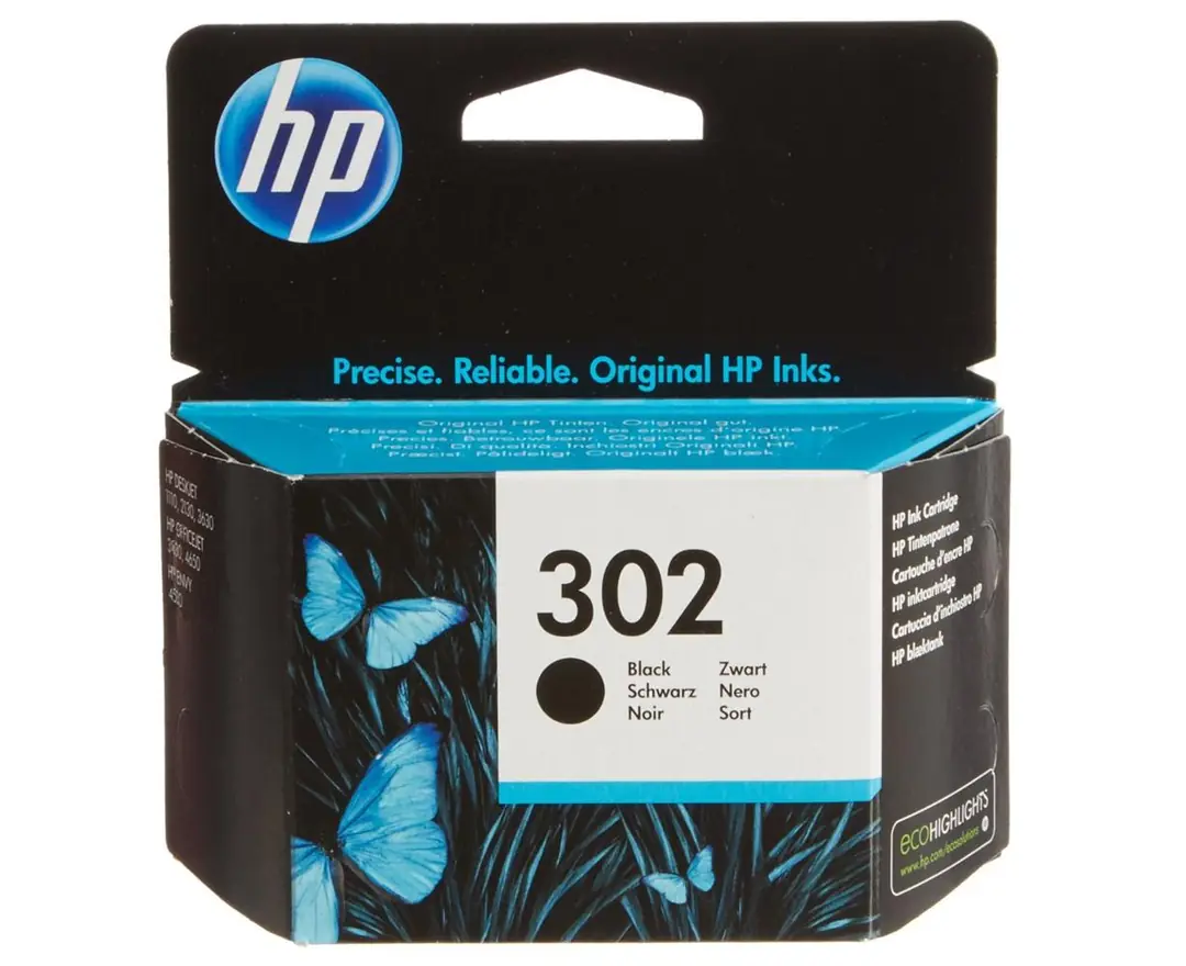 HP 302 Black Siyah Kartuş F6U66AE 1