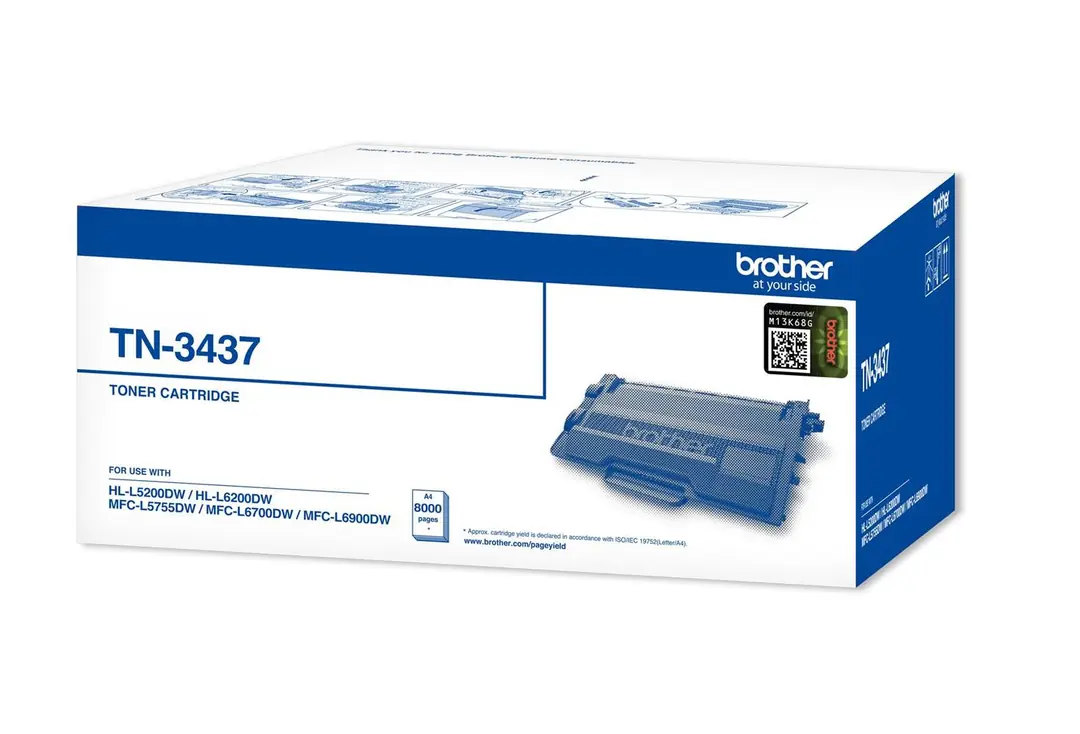 Brother TN-3437 8.000 Sayfa Black Siyah Toner HL-L5100 HL-L5200DW  HL-L6200DW 1