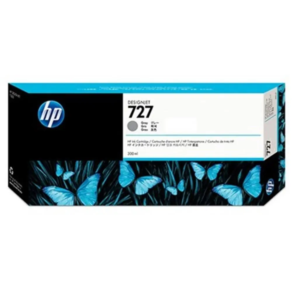 HP 727 Gray Gri 300ML Plotter Kartuşu F9J80A 1