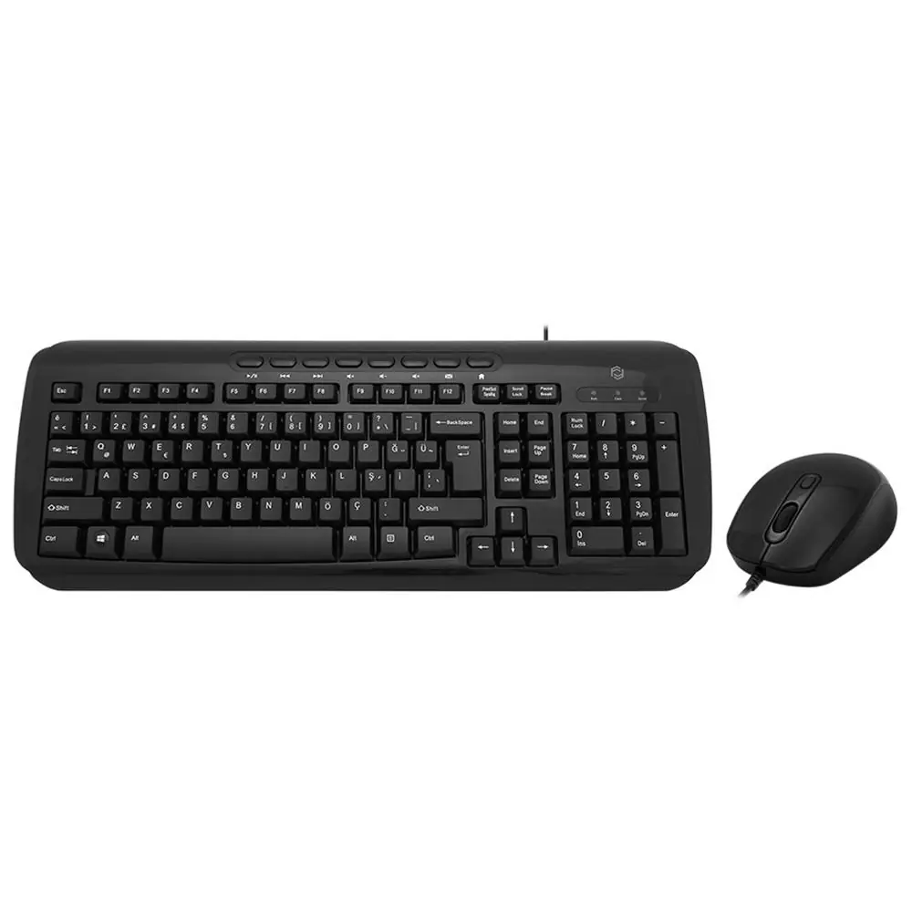 Frisby FK-4850QU Kablolu Q-Türkçe Multimedya Klavye & Mouse 1