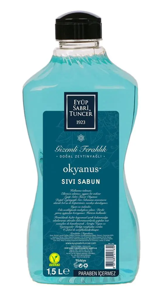 Eyüp Sabri Tuncer 1,5lt Okyanus  Sıvı Sabun Doğal Zeytinyağlı 1