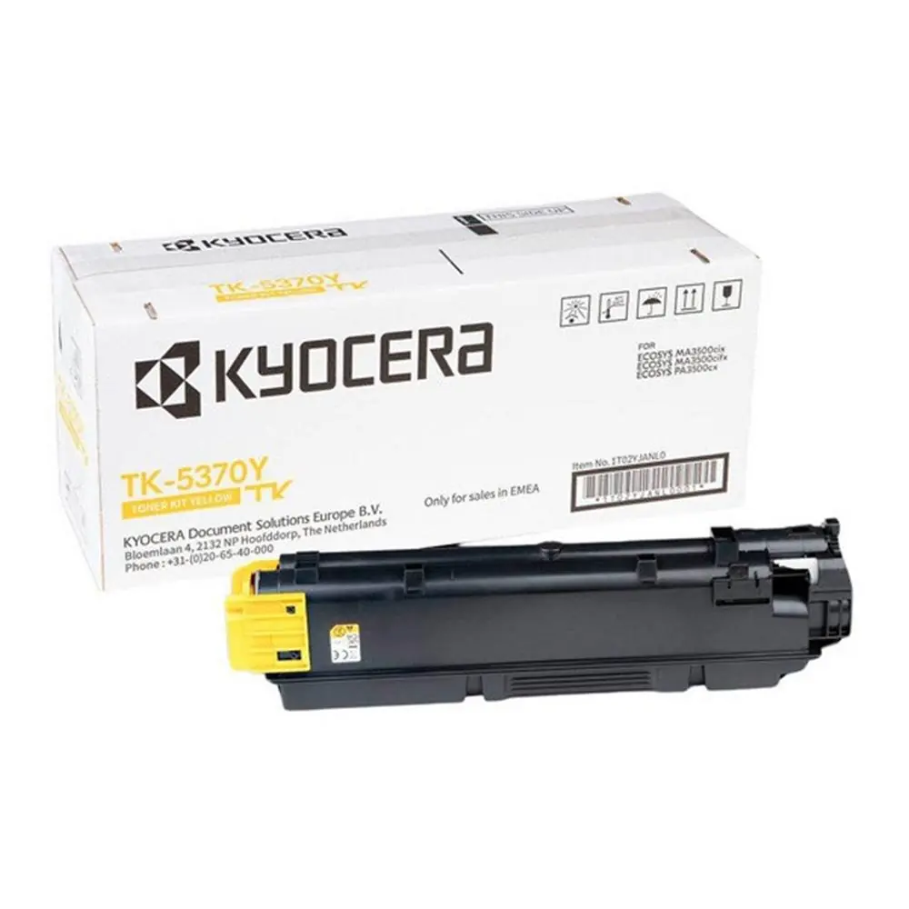 Kyocera TK-5370Y Yellow Sarı Orjinal Fotokopi Toneri Ecosys MA3500cix - MA3500cifx 5.000 Sayfa 1