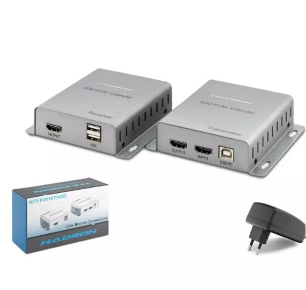 Hadron Hdx1355 Hdmi Kvm Extender 1080P 60M Silver 1