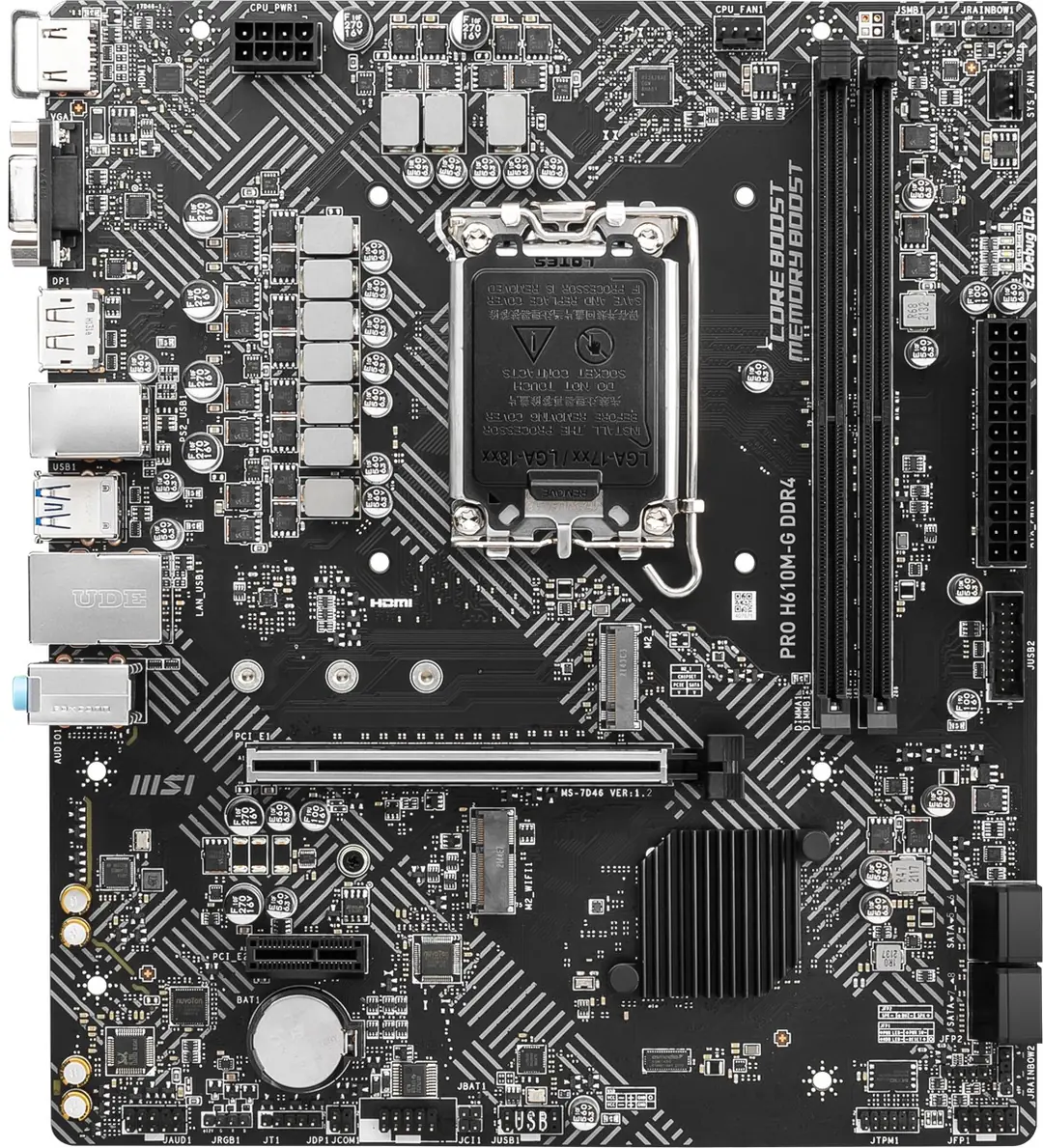 MSI MB PRO H610M-G DDR4