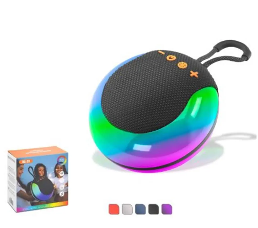 HADRON BS26 Mini Bluetooth Hoparlör FM RGB 12 x 6 x 12.3 cm 1