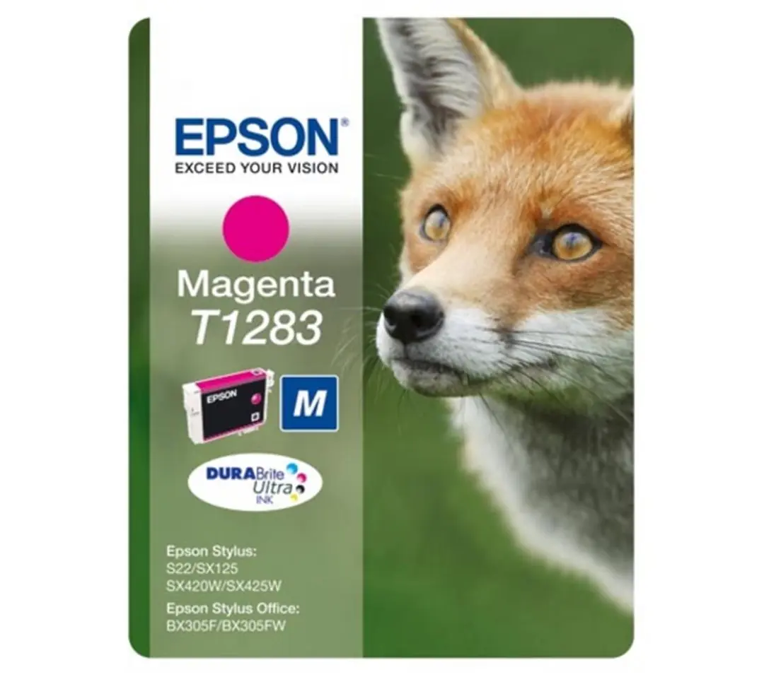 Epson BX305 SX125-425 Magenta Kırmızı Mürekkep Kartuş T12834022 1
