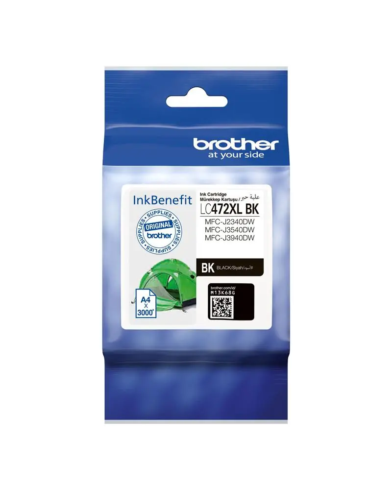 Brother LC472XLBK Black Siyah Kartuş MFC-J2340-J3540-J3940 3.000 Sayfa 1