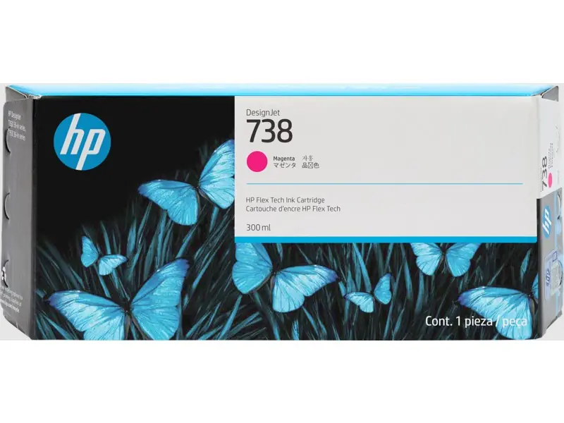 HP 676M7A (738) MACENTA 300 ML KARTUS 1
