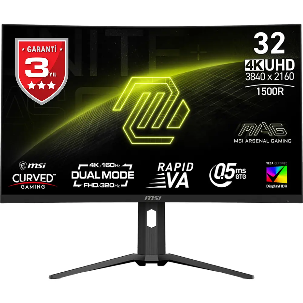 MSI 32 MAG 321CUPDF UHD GAMING MONITOR