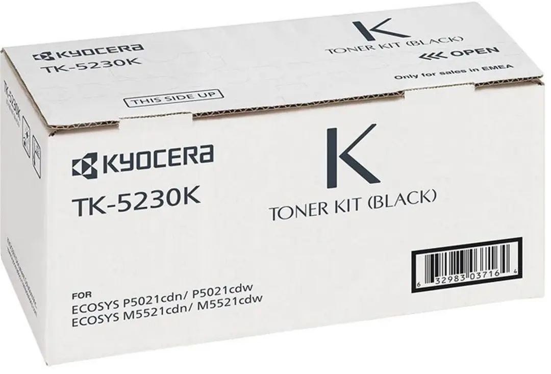 Kyocera TK-5230K Black Siyah Orjinal Fotokopi Toneri Ecosys M5521cdn-5521cdw P5021cdn-5021cdw 2.600 1