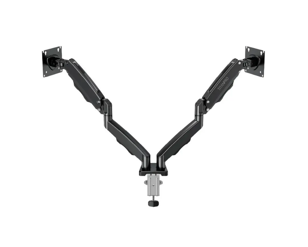 TITANPRO FL02 ( FMK-8710 ) 17-32" Çift Kollu Amortisörlü Monitör Standı (Siyah)