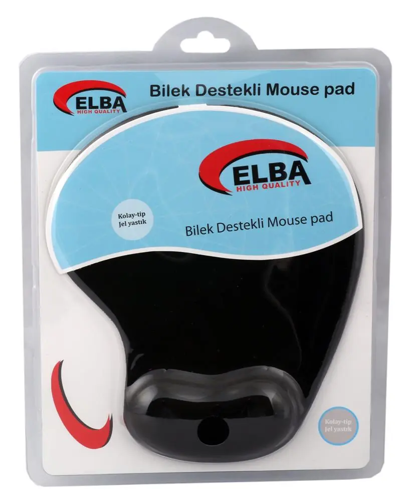 Elba K06152 Bileklikli Jel Mouse Pad Siyah 1