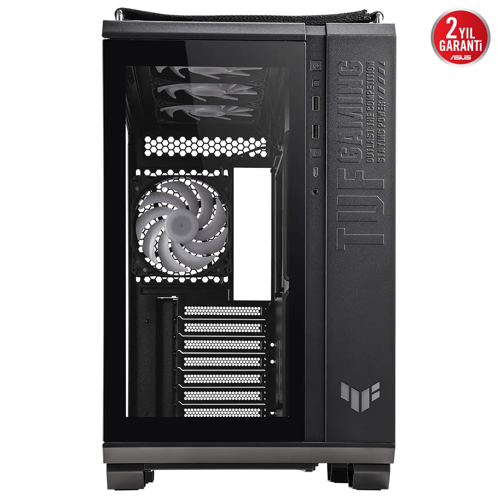ASUS TUF Gaming GT502 Plus Panaromik Temperli Cam USB 3.2 ATX Siyah Gaming Kasa