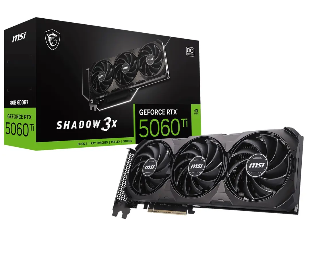 MSI VGA RTX 5060 TI 8G SHADOW 3X OC CLSC 1
