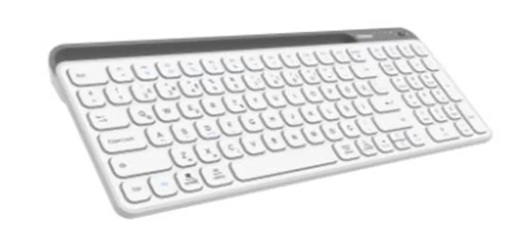 Everest KB-BT90 Beyaz-Gri Bluetooth+ 2.4Ghz  Q Mac-Win-Android-Ios Uyumlu Kablosuz klavye