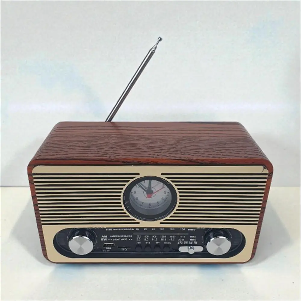 Everton RT-566 Bluetooth-USB-SD-FM Şarjlı  Saatli Nostaljik Radyo 1