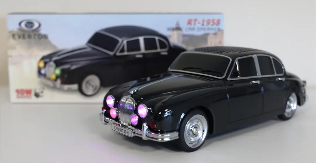 EVERTON RT-1958 Siyah Arabalı  Bluetooth Fm-Usb-Tf-Aux Şarjlı Nostaljik Radyo 1